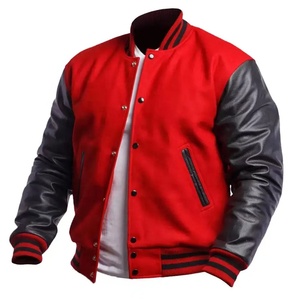Oem Custom Colorful Winter Stand Collar <b>Long</b> Sleeve Patch Chenille Embroidery Streetwear Letterman Varsity <b>Jacket</b> for <b>Men</b> - Product Image 3