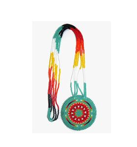 Ensemble élégant de collier et de boucles d'oreilles en perles traditionnelles, idéal pour les mariages, les festivals et les célébrations familiales - Product Image 5