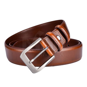 Nouveauté Ceintures en cuir véritable sur mesure OEM pour hommes avec boucle en acier réglable et confortable - Product Image 2