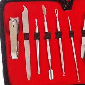 Professional <b>Nail</b> Care Kit 10 Pieces Manicure Tool <b>Set</b> Stainless Steel Grooming Pedicure Beauty Tools - Product Image 2