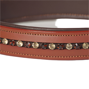 Collar de Cuero para Perro con Grandes Cristales de Imitación, Acolchado, Ajustable, Hecho a Mano, Resistente, Cómodo - Product Image 6