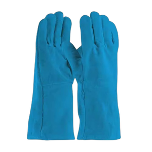 Gants de soudage en cuir de vachette de haute qualité, résistants aux flammes, aux chocs thermiques et aux étincelles, protection robuste pour les mains, gants de sécurité - Product Image 6