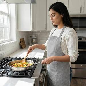 Tablier de cuisine de haute qualité 100% coton pur, imprimé sur mesure, pour chefs de cuisine et restaurants - Product Image 1
