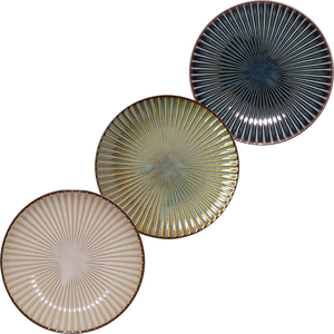 Assiette en céramique Mino cuite au four - Design Wabi-Sabi durable fabriqué au Japon pour les hôtels - Product Image 2