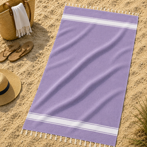 Toalla Fouta a Rayas 100% Algodón de Fabricante Indio para Uso Multipropósito, Toalla Hammam de Algodón para Compra al por Mayor - Product Image 1