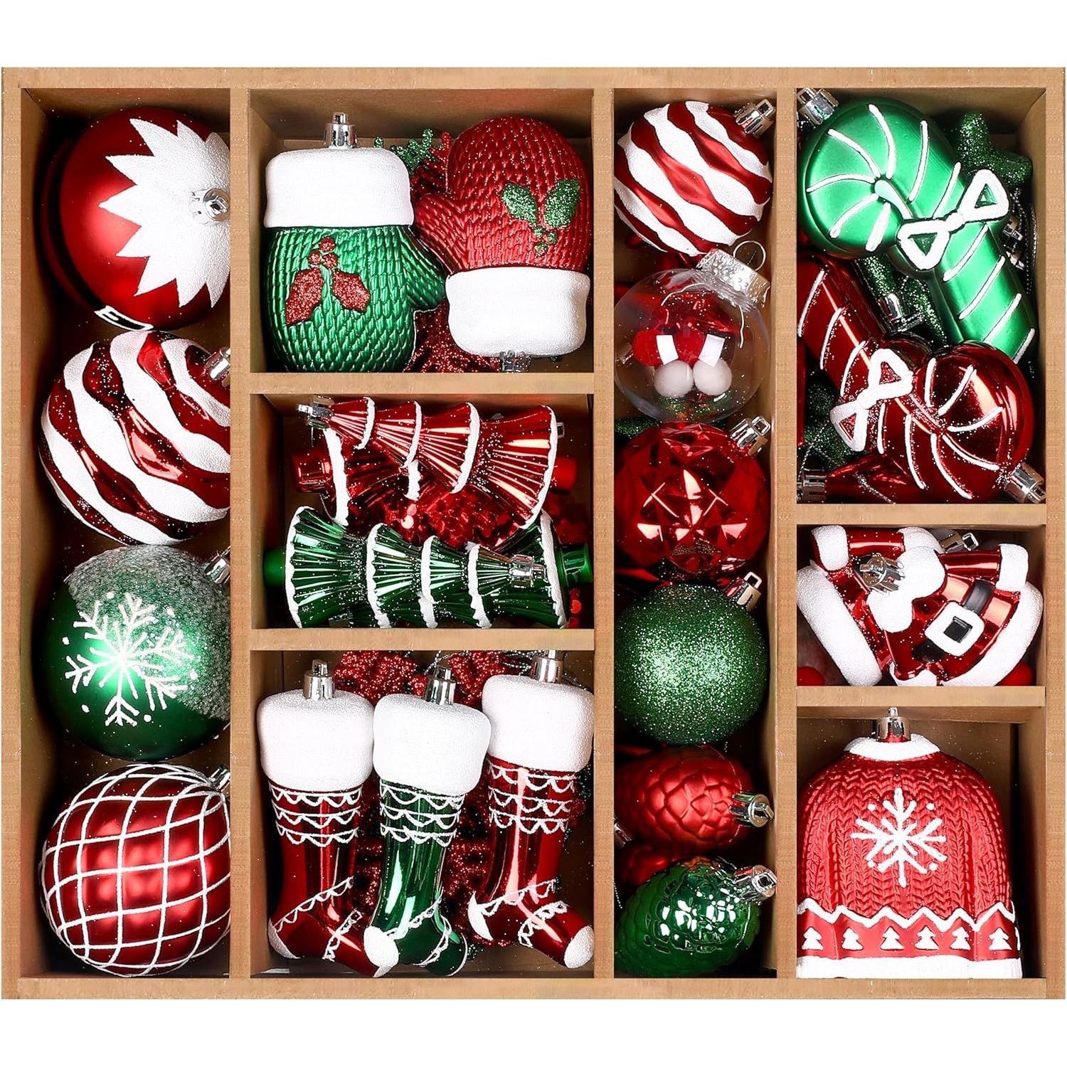Red and Green and White Color