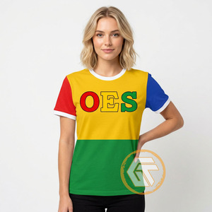 T-shirt décontracté d'été pour femme GREEK TREASURES, col en V, manches courtes, écologique, respirant, en jersey 100 % coton, vente en gros - Product Image 2