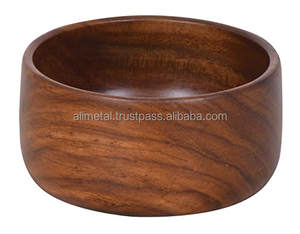 Tazón Redondo de Madera de Mango Sólida, Ecológico y Moderno de Alta Calidad para Fiestas y Uso Multipropósito - Product Image 3