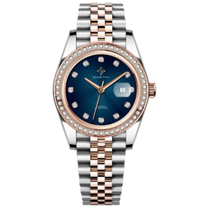 Montre Ronde Alexander Ferros 8201D/05 avec Verre Saphir, 50 m, Bouton Poussoir, Fermoir Caché, Acier Inoxydable, Résistante à l'Eau, Tendance - Product Image 1