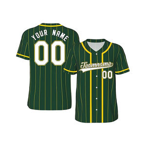 Jersey de Béisbol y Sóftbol para Hombre, Cuello en V, Manga Corta, Corte Regular/Ajustado, 100% Algodón Orgánico, Secado Rápido, Antibacterial, Protección UV, Superventas - Product Image 1