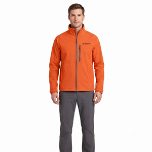Veste imperméable en polyester pour homme, orange, vêtements d'extérieur - Product Image 1