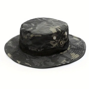 Sombrero de Pesca y Senderismo con Estampado de Camuflaje Personalizado, Ala Ancha, Protección Solar UPF50+, Transpirable - Product Image 6