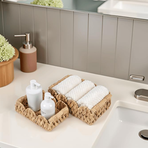 Must-Have Foldable Water Hyacinth Storage <b>Basket</b>, Handicraft Organizing <b>Basket</b> For Home Vietnam Wholesale Supply - Product Image 4