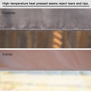 Tenda a Pannello Trasparente per Esterni da 18 oz, Resistente alle Intemperie, Impermeabile in PVC e Poliestere, Antistrappo per Patii e Gazebo - Product Image 4