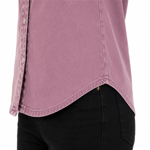 Camisa Casual de Mezclilla Ligera para Mujer, Transpirable, de Secado Rápido, Manga Larga, Corte Regular, Personalizable, de Algodón de Alta Calidad - Product Image 4