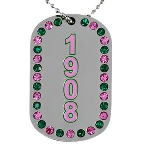 Collar de Doble Cara con Pedrería Brillante para Mujer, Colgante de Moda, Joyería, Regalo, Accesorio, Cristal Verde y Rosa, Elegante - Product Image 2