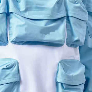 Custom Men Utility Windbreaker Set Streetwear Multi-Pocket Cargo Tracksuit Tactical Hooded Jacket and <b>Jogger</b> Pants 2 Piece Set - Product Image 6