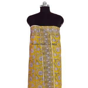 Pareo estampado a mano de la mejor calidad para vestido de mujer, precio bajo, logotipo personalizado impreso, ropa de playa a precio de mayorista - Product Image 3