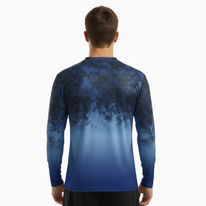 Ropa de pesca de secado rápido anti-UV de alta calidad personalizada, camisas de pesca sublimadas OEM de manga larga, camisa de caza sublimada - Product Image 2