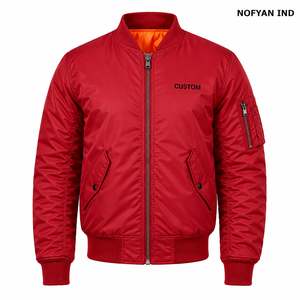 Veste bomber d'hiver respirante et écologique sur mesure en gros, fabricant direct d'usine, veste de pilote pour homme, veste OEM ODM - Product Image 1