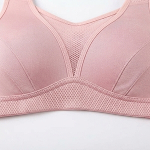 Women's Custom Wholesale Sport <b>Bra</b> Breathable Crossed Backless Gym Fitness Wear with Front Logo Position - Product Image 6