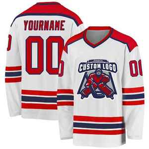 Wholesale Customizable Breathable 100% Polyester Solid Printed Front <b>Ice</b> <b>Hockey</b> <b>Jerseys</b> for Unisex Winter Sports - Product Image 3