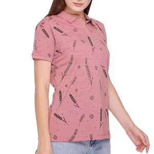 เสื้อโปโลกอล์ฟผู้หญิงสั่งทำพิเศษ ผลิตจากผ้ากีฬาระบายอากาศได้ดี เหมาะสำหรับการฝึกซ้อมและกีฬากลางแจ้ง - Product Image 4
