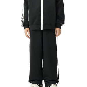 Ropa Deportiva Personalizada con Logotipo, Estilo de Rayas de Color en Contraste, Tejida, para Hombre, Primavera-Otoño, Nueva, Informal, para Clubes Deportivos y Sororidades - Product Image 1