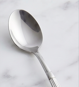 Ensemble de cuillères à thé en acier inoxydable, finition miroir, manche long, design moderne, passe au lave-vaisselle, pour la cuisine et l'hôtellerie - Product Image 2