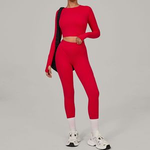 Traje Deportivo de Yoga Ajustado de Secado Rápido para Mujer, Estilo Europeo Americano, para Correr al Aire Libre en Invierno - Product Image 4