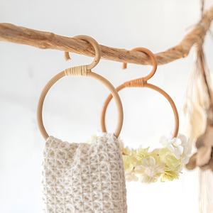 Porte-serviettes de cuisine en rotin, supports pour foulards, prix compétitif, porte-serviettes de bain - Product Image 3