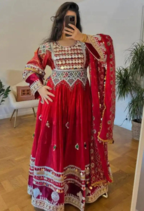 Nuevo Vestido Tradicional Afgano Kuchi con Diseño Tribal Hecho a Mano, Vestido Tradicional Afgano Kuchi para Festivales, Cultura Pushtu, Vestido Afgano Kuchi - Product Image 6