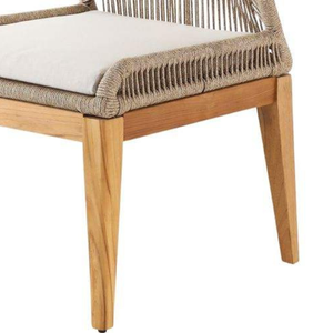 Meubles de restaurant de luxe pour terrasse extérieure en aluminium avec structure en bois de teck d'Indonésie - Product Image 6