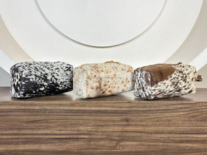 New Arrival 2025 Latest Designer Hair on Cowhide Leather Tassel Zipper Toiletry Bag <b>Makeup</b> Cosmetic <b>Storage</b> Travel Organizer <b>Box</b> - Product Image 5