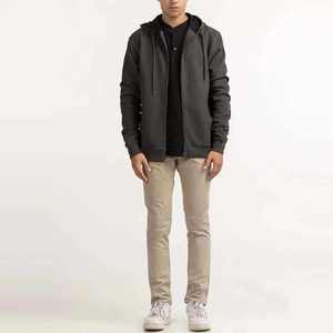 Sweat-shirts à capuche zippés en polaire pour homme, 100 % coton, séchage rapide, poids moyen, respirants, coupe-vent, écologiques, personnalisables - Product Image 2