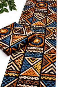 Tela de Algodón 100% con Estampado Africano Premium para Prendas de Vestir, Personalización con Logotipo de Marca, Lusaka OEM Textile - Product Image 4