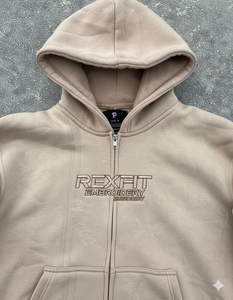 Sweat-shirts à capuche les plus demandés par les clients, design haut de gamme, 100% coton molletonné, broderie appliquée, meilleur matériau, fermeture éclair de haute qualité - Product Image 5