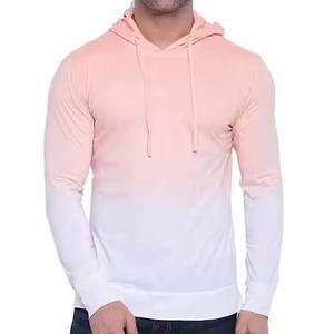 Pullover Heavy Weight 100% Cotton Men Hoodies <b>Sweatshirt</b> Super Quality Style <b>Pink</b> and White Men Hoodies - Product Image 5