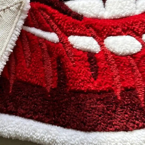 Alfombra de Lana Tejida a Mano con Diseño de Labios Rojos, Antideslizante, Geométrica, de Pelo Medio, Estilo Pop Art, Decoración Suave para Dormitorio y Sala de Estar - Product Image 6
