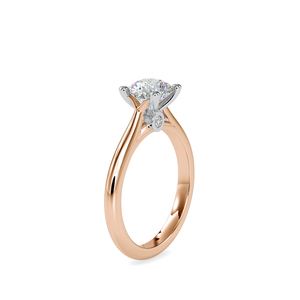 Classic White Claw Round Moissanite Diamond Dainty Everyday Wear Loving <b>Couple</b> Genuine Sterling Silver Promise <b>Ring</b> - Product Image 2
