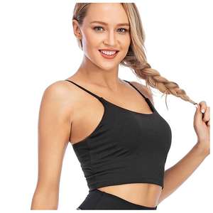 Ropa Deportiva y de Yoga al por Mayor para Mujer Tallas Grandes, Conjunto de Sujetador Deportivo Negro Personalizado y Pantalones, Estilo Juvenil, Ligero y Transpirable - Product Image 1