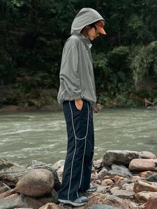 Waterproof Rain <b>Jackets</b> Lightweight <b>Zip</b> <b>Up</b> Raincoat Outdoor Hiking Hooded Windbreaker with Pocket - Product Image 5