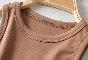 Women Solid Color O-<b>Neck</b> Sleeveless Knitted Tank Top Sporty Style Breathable Spandex Polyester Material - Product Image 4