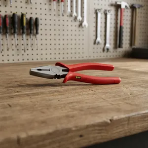 Pince coupante latérale en acier au carbone de qualité supérieure avec poignée en plastique et conception de logo personnalisé disponible en couleur rouge - Product Image 3