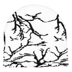 Beanies <b>Hats</b> for <b>Men</b> Lightning Pattern Wool Acrylic Knitted <b>Hat</b> Warm Stretch <b>Winter</b> Cap Stylish Soft Comfortable Everyday Wear - Product Image 1
