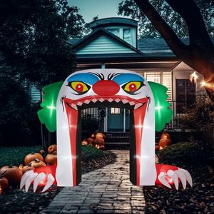 8.9 FT <b>Halloween</b> <b>Inflatable</b> Outdoor Decorations Scary Giant Clown Archway Built for the Spooky Season - Product Image 5