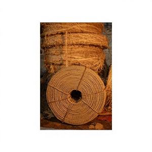 Corde en chanvre, sisal et jute naturelle torsadée 2mm-3mm, verte et marron, douce, personnalisable, pour plantes de tomates, en bobine - Product Image 3