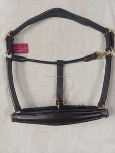 Cabestro de caballo de cuero de alta calidad con Noseband de cristal Rosa | Equipo de equitación | Fabricante mayorista de cabestro acolchado - Product Image 4