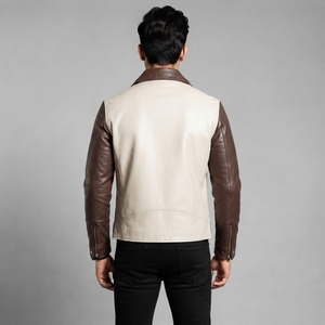 Chaqueta de Cuero Casual para Hombre, Nueva Colección 2026, Logotipo Personalizado, Diseño de Marca, Venta al Por Mayor, Tallas Grandes, Servicio OEM - Product Image 2