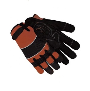 ถุงมือช่างหนังสังเคราะห์พร้อมถุงมือป้องกันแรงกระแทกฝ่ามือและถุงมือไฟฟ้าแบบบุนวม - Product Image 2